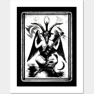 Baphomet sg guitar black Posters and Art